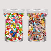 Grobits - Pick & Mix Sweets Quality Jelly Sweets Bundle 2 x Pouches Fizzy & Non Fizzy Pick and Mix Classic Retro Candy Selection Assortment – 500g