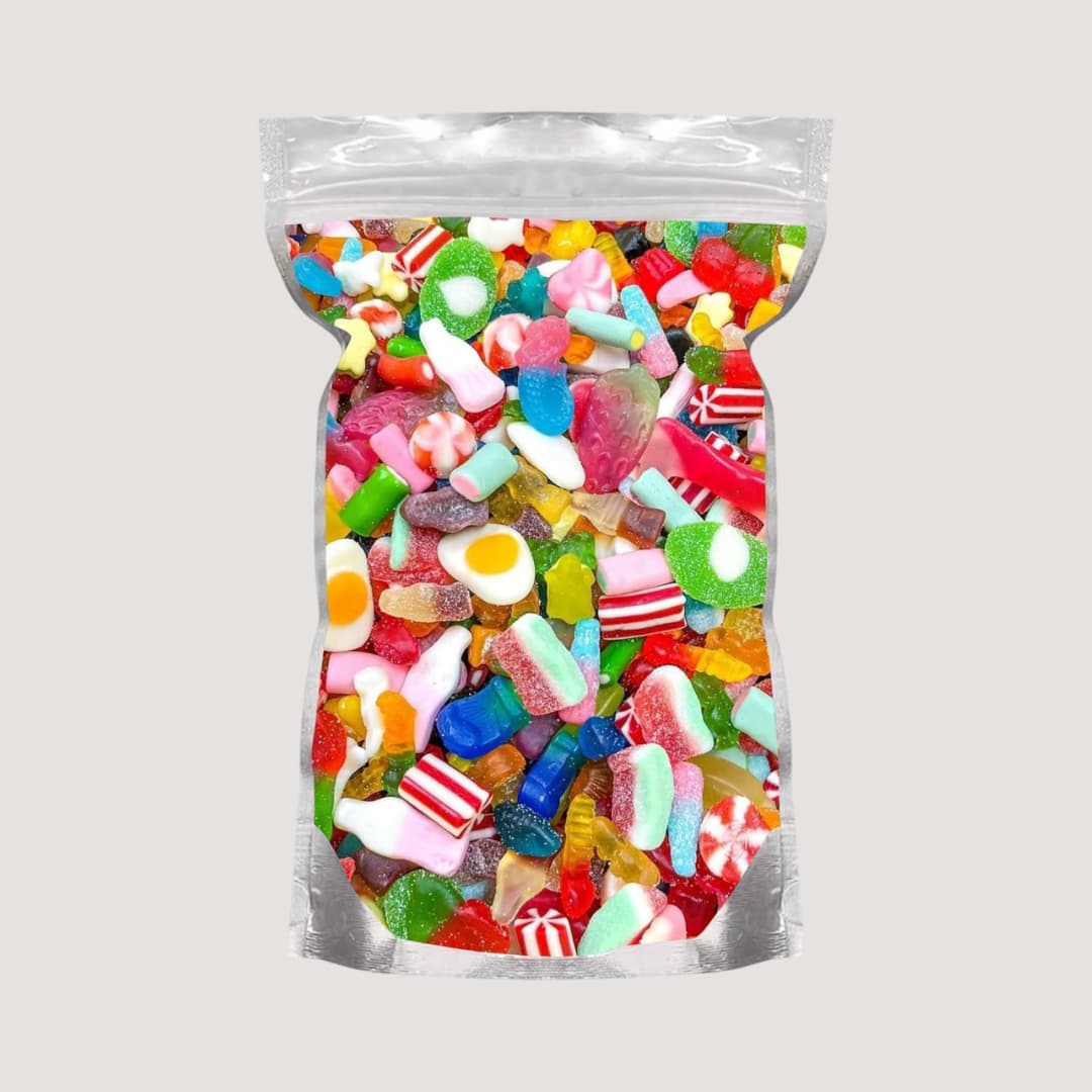 Grobits - Pick & Mix Sweets - 500g Pouch Quality Jelly Sweets Classic Retro Candy Selection Assortment Pick and Mix Gummy Gift Bag for Gifting Children & Adults