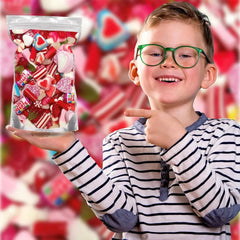 Grobits - Pick & Mix sweets Quality Jelly Love Hearts Sweets Classic Retro Candy Selection Assortment Love Heart Theme Wedding Gifts, Anniversaries Gifts Love Candy Sweeties - 500g