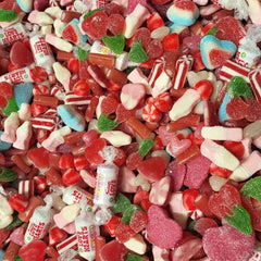 Grobits - Pick & Mix sweets Quality Jelly Love Hearts Sweets Classic Retro Candy Selection Assortment Love Heart Theme Wedding Gifts, Anniversaries Gifts Love Candy Sweeties - 500g