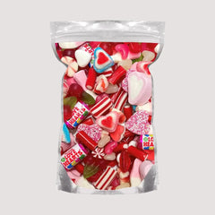 Grobits - Pick & Mix sweets Quality Jelly Love Hearts Sweets Classic Retro Candy Selection Assortment Love Heart Theme Wedding Gifts, Anniversaries Gifts Love Candy Sweeties - 500g