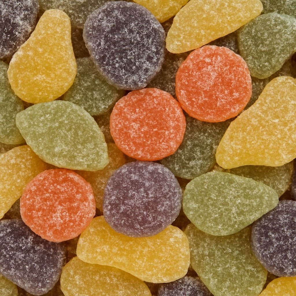 Grobits - Fruit Pastilles Sweets | 500 Gram Bulk Bag | Assorted Fruit Pastilles Pick and Mix Sweets for Parties, Gifts, and Sharing - 500g