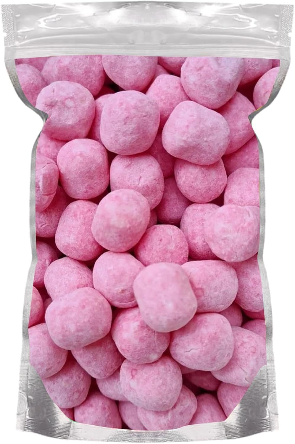 Grobits - Strawberry Bonbons Sweets | 500 Gram Bulk Bag | Dusted Bon Bons Chewy Retro Classic Assorted Pick and Mix Sweets for Parties, Gifts, and Sharing - 500g
