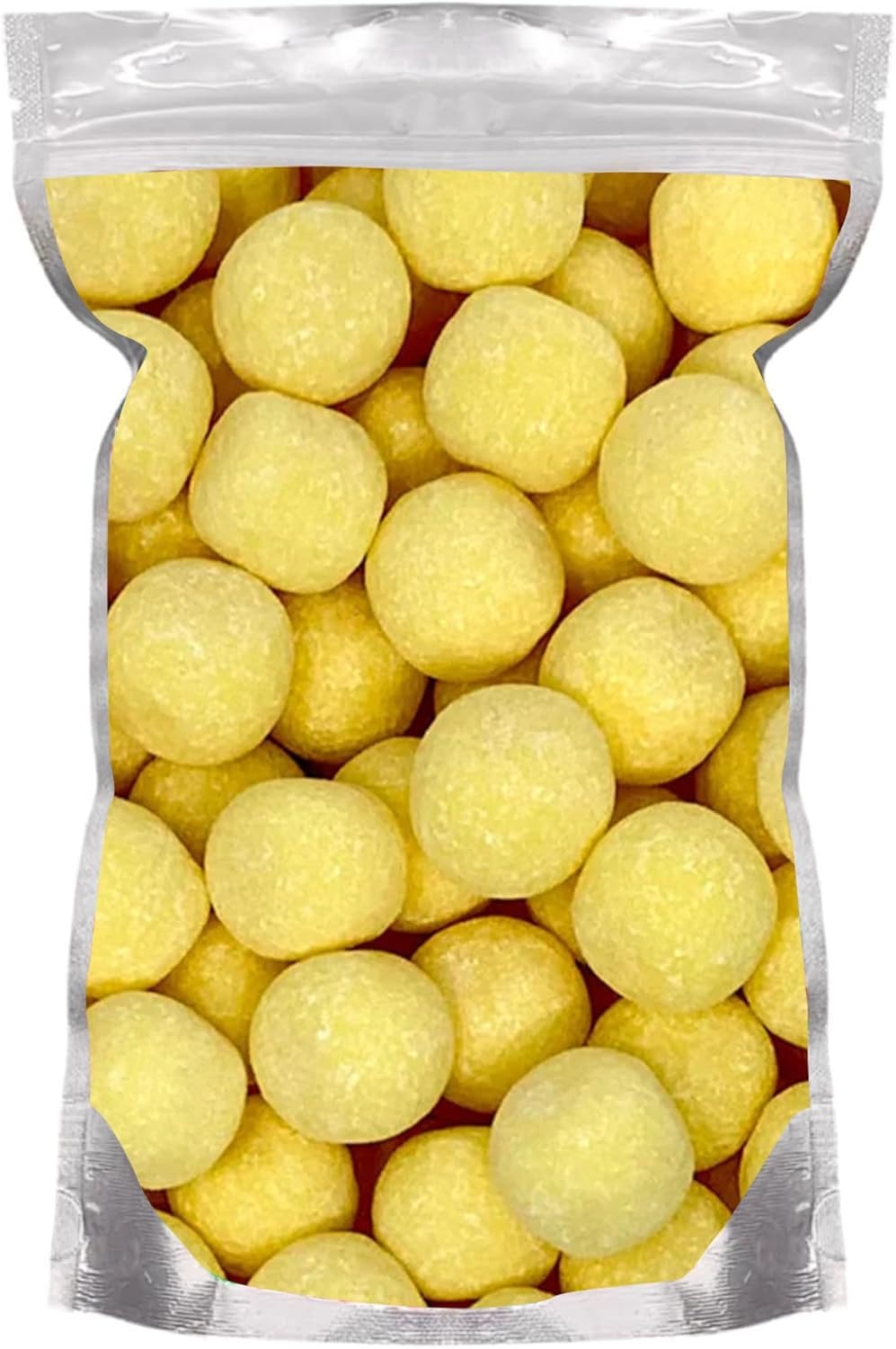 Grobits - Lemon Bonbons Sweets | 500 Gram Bulk Bag | Dusted Bon Bons Chewy Retro Classic Assorted Pick and Mix Sweets for Parties, Gifts, and Sharing - 500g
